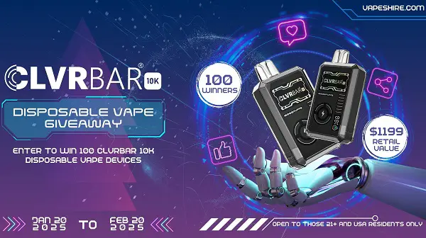 Win CLVRBAR 10k Disposable Vape Device 2025