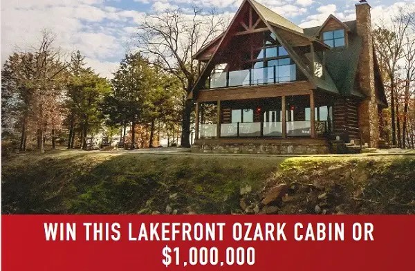 Lakefront Ozark Cabin Sweepstakes 2025