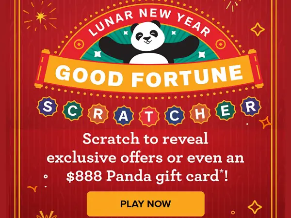 Panda Express Lunar New Year 2025 Instant Win Game