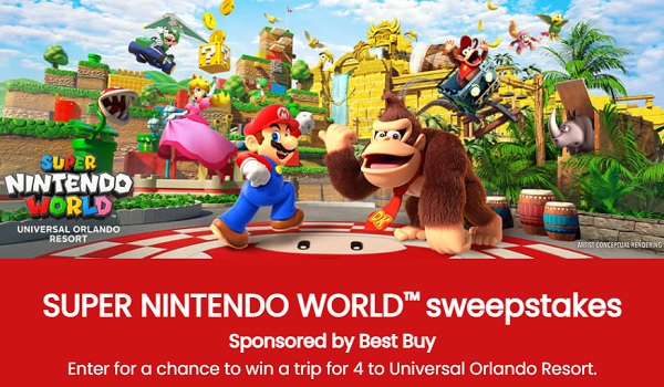 Super Nintendo World Sweepstakes 2025