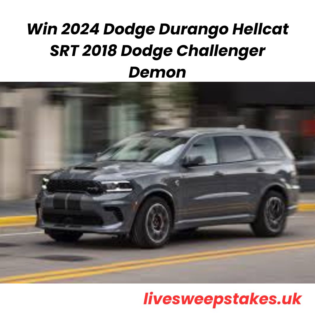 Win 2024 Dodge Durango Hellcat SRT 2018 Dodge Challenger Demon